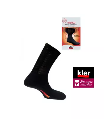 Calcetines térmicos de hombre KLER, canalé 3x1 y transitables. ref. 6080