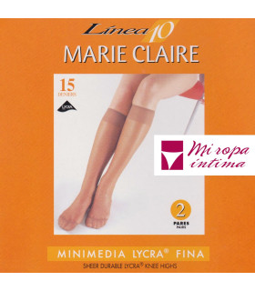 Pack-2 Pares Mini-Media Lycra 15DEN Marie Claire art. 2550