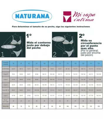 Perfect Body Shapewear Copa C Naturana cod. 03260