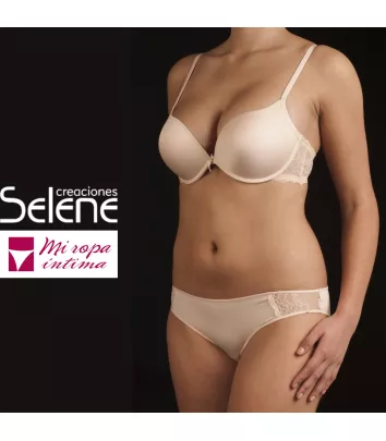 DOBLE PUSH UP Con AROS y RELLENO Sujetador de CREACIONES SELENE mod JUDITH-B ref:  170