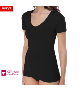 Camiseta Sra. Algodón Ferry´s cuello escotado 5868  cod. 05868