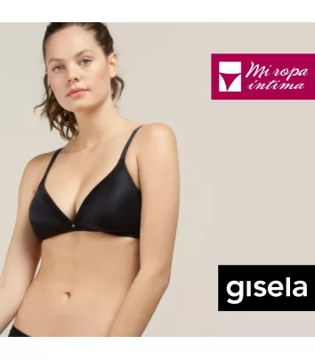 CON RELLENO Y SIN ARO SUJETADOR TRIANGULAR GISELA MOMENTS SOFT 1/0351