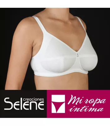 SIN ARO Y SIN RELLENO 100% ALGODON ORGANICO SUJETADOR CREACCIONES SELENE  NAOMI-C ref: 311