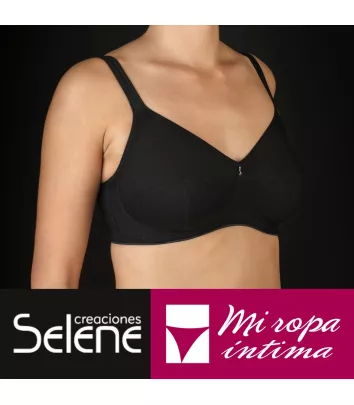 SIN ARO Y SIN RELLENO 100% ALGODON ORGANICO SUJETADOR CREACCIONES SELENE  NAOMI-C ref: 311