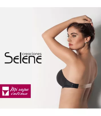 SUJETADOR CON ESPALDA INVISIBLE Y SIN TIRANTES  DE COPA-C DE SELENE MODELO MAGDALENA  REF: 183