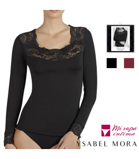 CAMISETA TERMICA DE MANGA LARGA DE SEÑORA DE FANTASIA DE YSABEL MORA REF: 70005
