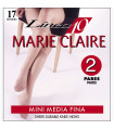 Mini Medias Marie Claire 2110 Calcetín de Espuma pack-2 pares cod. 02110 17DEN