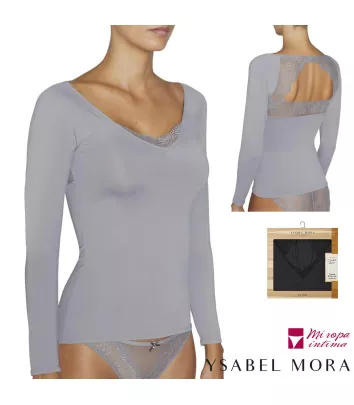 CAMISETA MANGA LARGA FANTASÍA MUJER DE YSABEL MORA REF: 19185