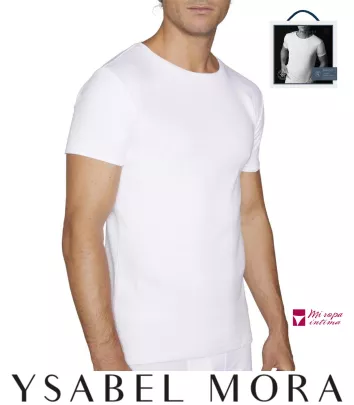 CAMISETA INTERIOR HOMBRE MANGA CORTA DE YSABEL MORA REF: 20105