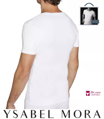 CAMISETA INTERIOR HOMBRE MANGA CORTA DE YSABEL MORA REF: 20105