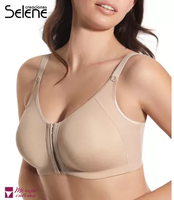 APERTURA DELANTERA SIN AROS Y SIN RELLENO SUJETADOR COPA C CREACIONES SELENE MOD. BELEN REF.351