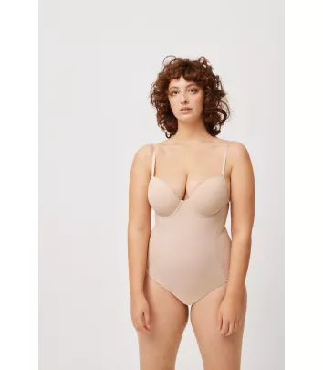 Body-Bra Reductor 2 tallas tejido invisible efecto tanga y vientre plano Ysabel Mora 19624
