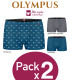 PACK-2 BOXER ALGODÓN HOMBRE DE OLYMPUS REF: 1576