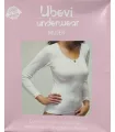Camiseta Interior Mujer Manga Larga Termal de Algodón By Ubevi Underwear Ref:2020