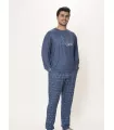 Pijama Hombre Largo Algodón de Kinanit Ref: 636